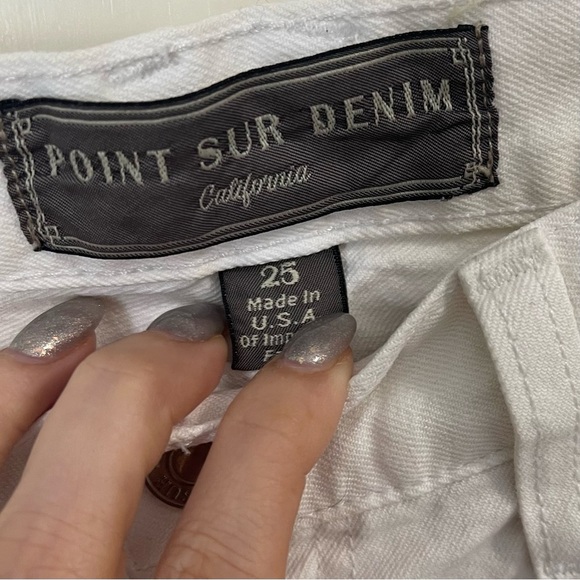 J Crew Point Sur Slim Stacker Japanese Selvedge Jean in Marshmallow Size 25 - Picture 8 of 11